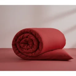 Copripiumino MAXI 270x270 copritrapunta matrimoniale in cotone ISTAR rosso