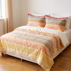Copripiumino MIRABELLO EMPORIUM Cortina RIGHE BORDEAUX