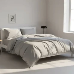 Copripiumino misura maxi 270x270 copritrapunta puro cotone ISTAR perla