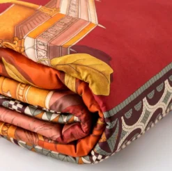 Copripiumino Raso CARILLO HOME Avoé ROSSO