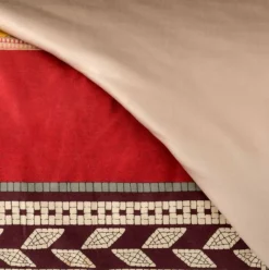 Copripiumino Raso CARILLO HOME Avoé ROSSO