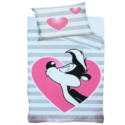 Copripiumino singolo SFUSO per bambini LOONEY TUNES a righe