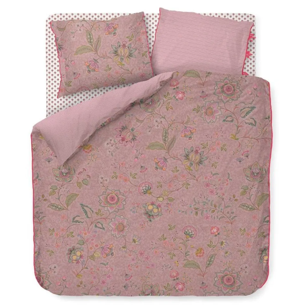 Copripiumone con federe Matrimoniale PIP STUDIO Mumbai Morning rosa