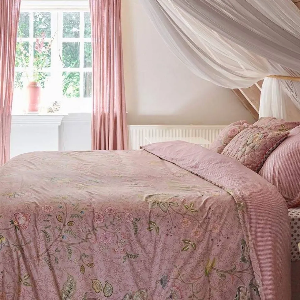 Copripiumone con federe Matrimoniale PIP STUDIO Mumbai Morning rosa