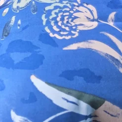 Copripiumone e federe in cotone Bassetti Enne floreale bluette