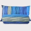 Copripiumone e federe matrimoniale in puro cotone Bassetti Wave Line blu