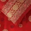 Copripiumone Matrimoniale Bassetti Pallavicino R1 in raso rosso - Eleganza Naturale