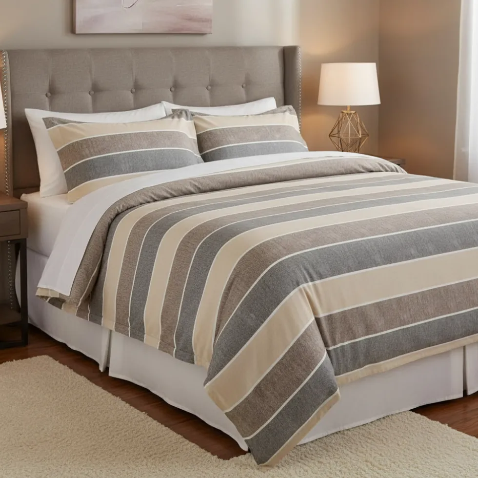 Copripiumone Matrimoniale MIRABELLO Cortina beige