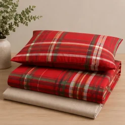 Copripiumone Tartan Rosso Bassetti Kilt Singolo 1 piazza
