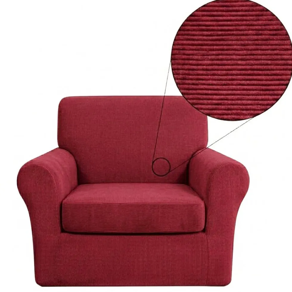 Copripoltrona Estensibile Bordeaux 70-105 cm + Copricuscino