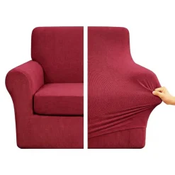 Copripoltrona Estensibile Bordeaux 70-105 cm + Copricuscino