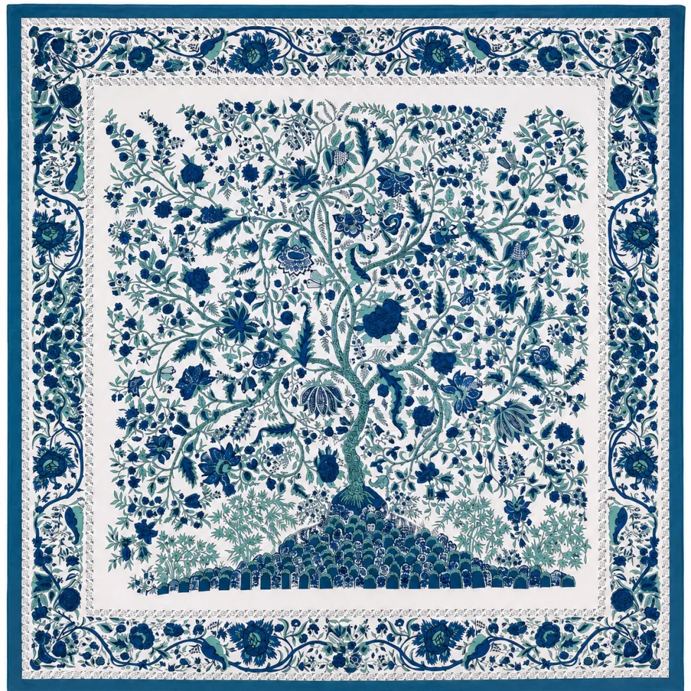Copritutto Telo arredo BOCCADASSE Blu 250x260 Mezzero disegnato a mano