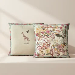 Cuscino Arredo Borbonese Garden Turchese 45x45 | Design esotico