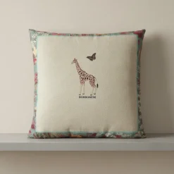 Cuscino Arredo Borbonese Garden Turchese 45x45 | Design esotico