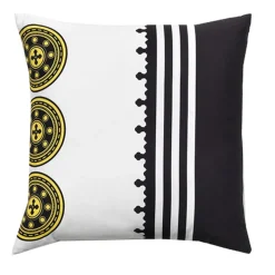 Cuscino arredo decorativo PREMOLI DI BELLA Dinari quadrato nero