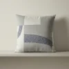 Cuscino Arredo Geometrico 45x45 - Borbonese OP Domino blu