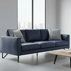 Cuscino Arredo Geometrico 45x45 - Borbonese OP Domino blu