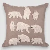 Cuscino arredo in lana Orsi 40x40 con imbottitura ricamato
