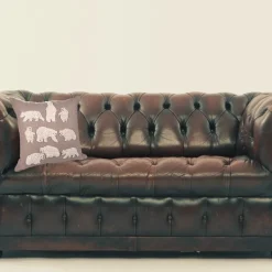 Cuscino arredo in lana Orsi 40x40 con imbottitura ricamato