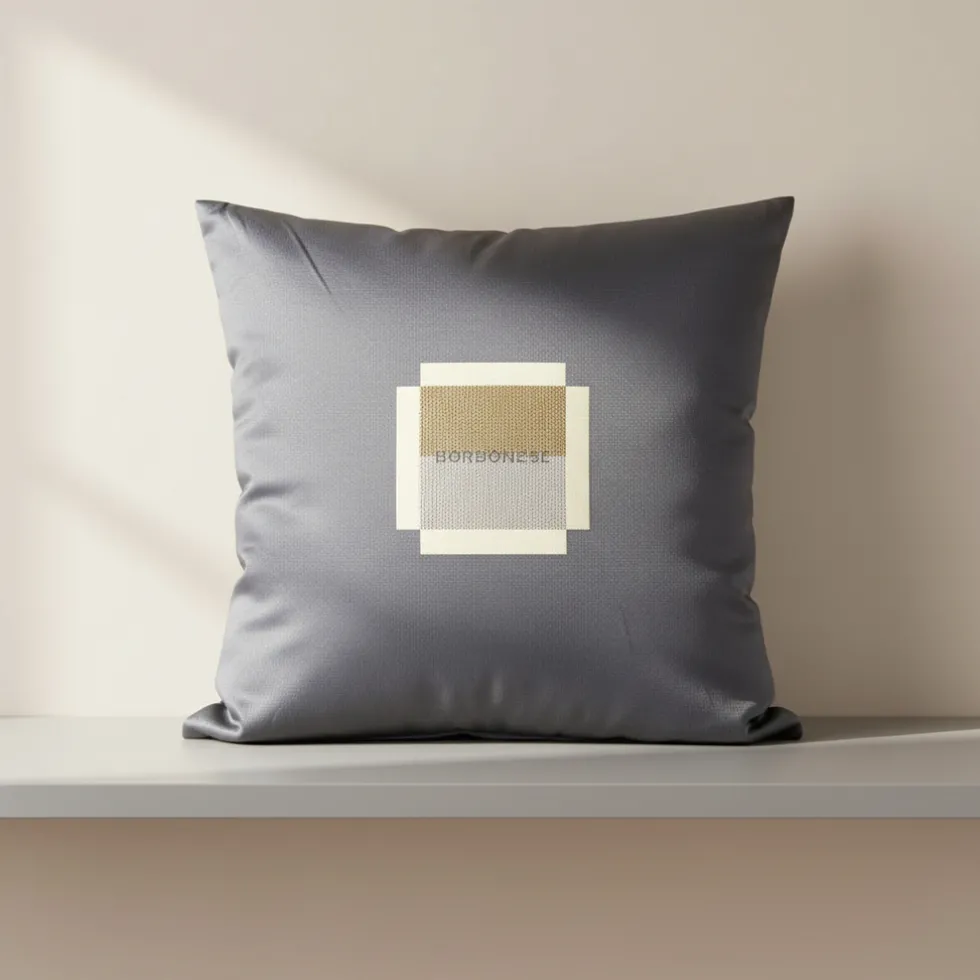 Cuscino Blu Cobalto Borbonese Metropolis 45x45 | Design Iconico