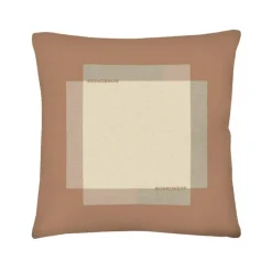 Cuscino Borbonese Metropolis Cognac 45x45 | Raso di Cotone