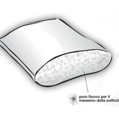 Cuscino Daunenstep DIAMANT Piumino LIGHT Sottile - Per chi dorme sulla pancia