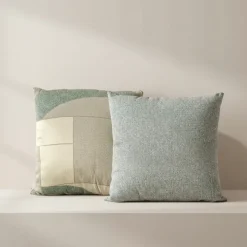 Cuscino decorativo da divano 45x45 Borbonese OP Domino verde