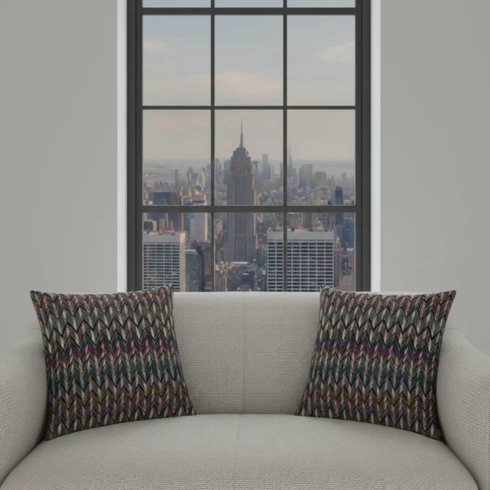 Cuscino decorativo 50x50 cm Missoni STRIDE interno in piuma