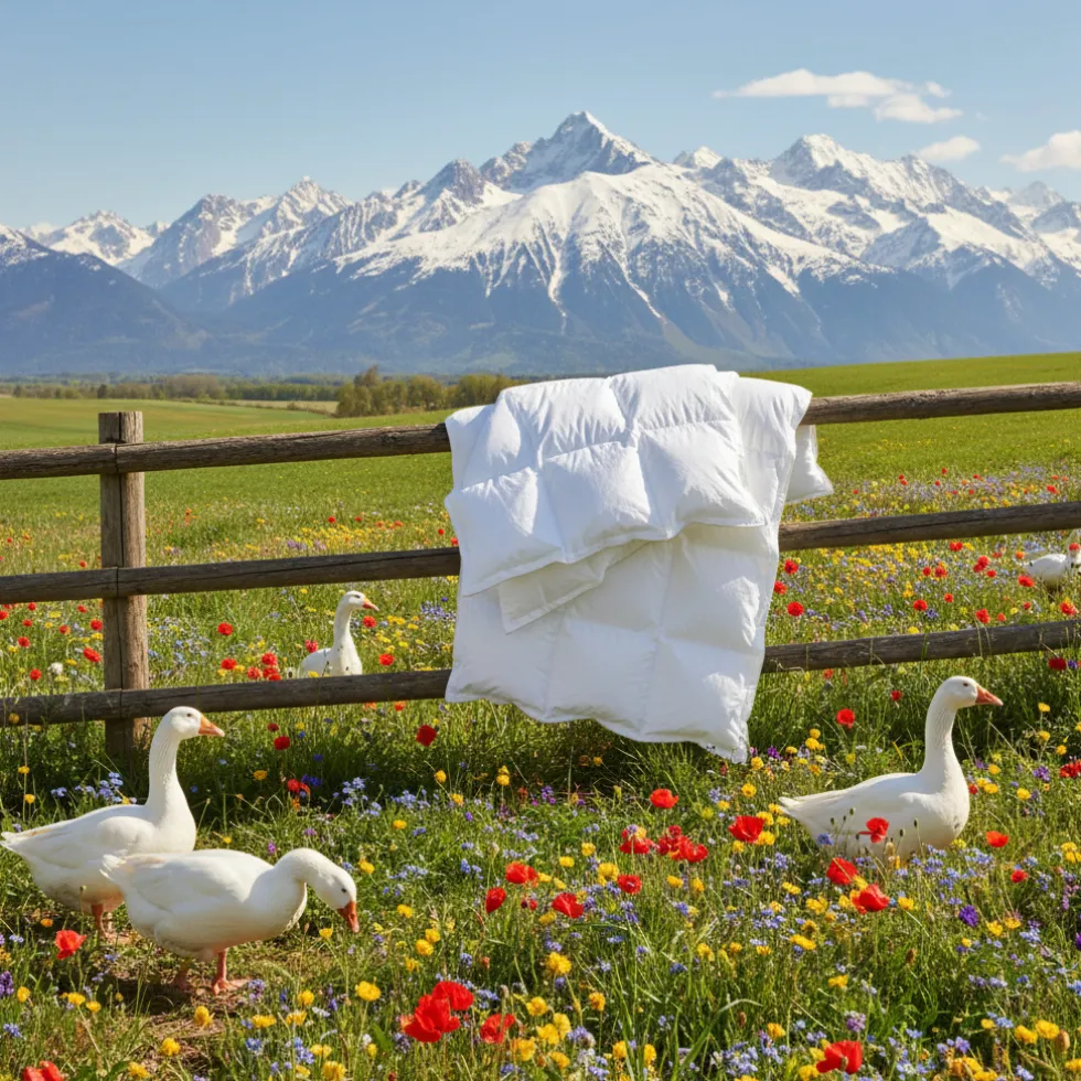 Daunex Piumino d’Oca St. Moritz 4 Stagioni DUO Piazza e Mezza MAXI 200x220