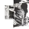 DIABOLIK Copripiumino in cotone completo singolo Bianco Nero