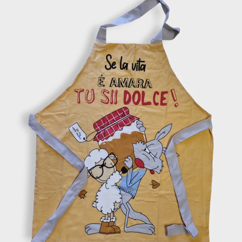 Eic-Pi Happy People Grembiule in cotone con pettorina DOLCE