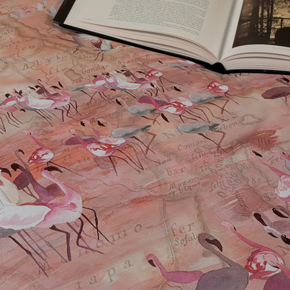 FAZZINI | Copripiumino Matrimoniale Percalle PINK AFRICA