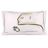 Federa sfusa per cuscino 50x80 cm in raso Trussardi YOUR HIM bianco