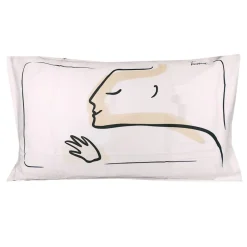 Federa sfusa per cuscino 50x80 cm in raso Trussardi YOUR HIM bianco