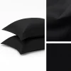 Federe Giotto Nero Satin in raso di cotone 300TC 3 volani BenasciuttiCasa Exclusive