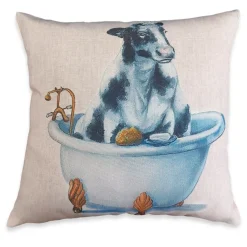 Fodera per cuscino arredo da divano 45x45 COW Circus