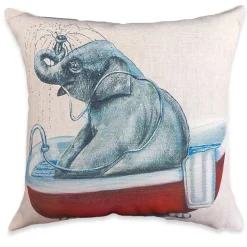 Fodera per cuscino arredo da divano 45x45 Elephant Circus