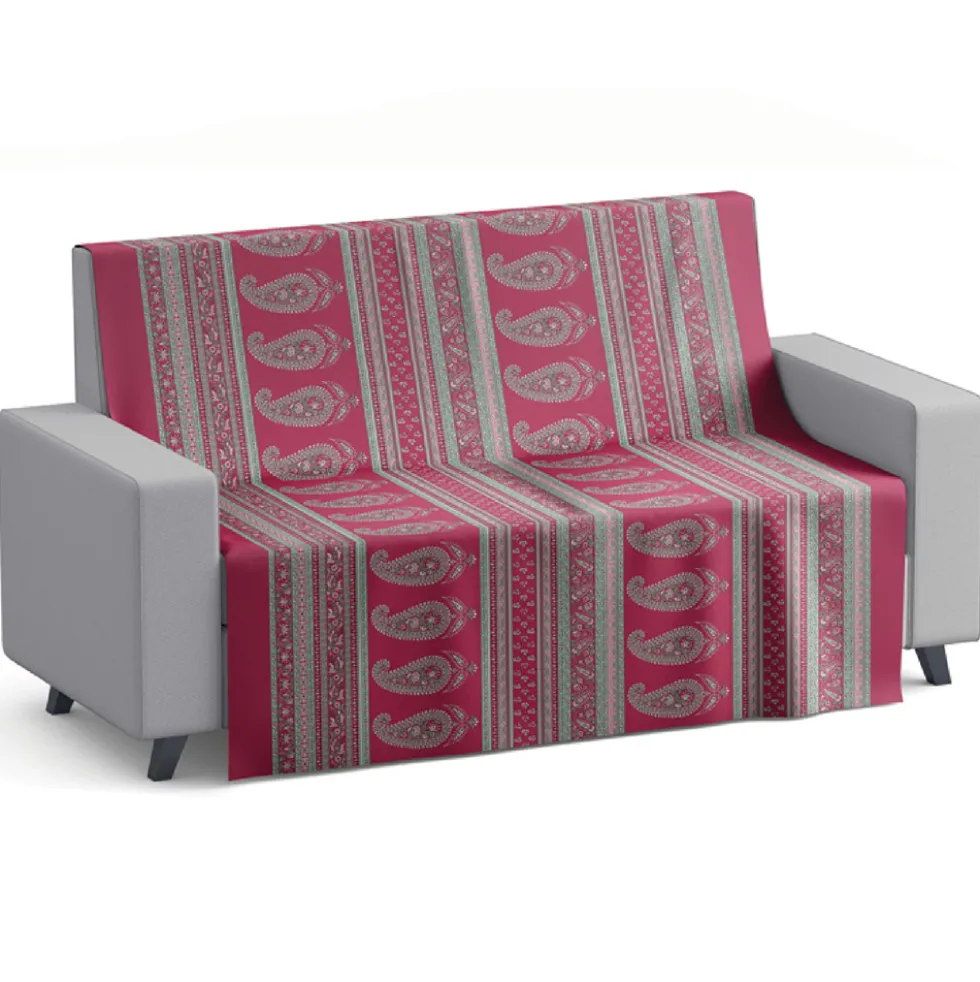 Foulard Copritutto Copridivano Telo Arredo - CALCUTTA bordeaux