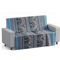 Foulard Copritutto Telo Arredo 260x260 cm VARANASI blu