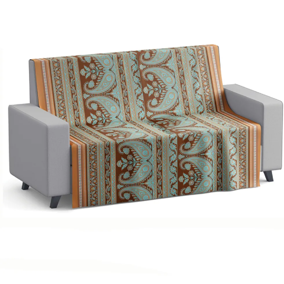 Foulard Copritutto Telo Arredo 260x260 cm VARANASI cacao