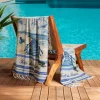 Fouta Telo Mare Forte dei Marmi 100x200 Cotone con Frange Elegante