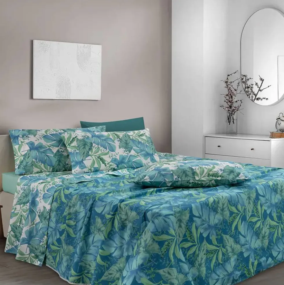 Gabel Saint-Tropez turchese | Lenzuolo Effetto Copriletto Matrimoniale