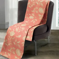GABEL Telo arredo in cotone FLOR corallo copritutto - 2 misure