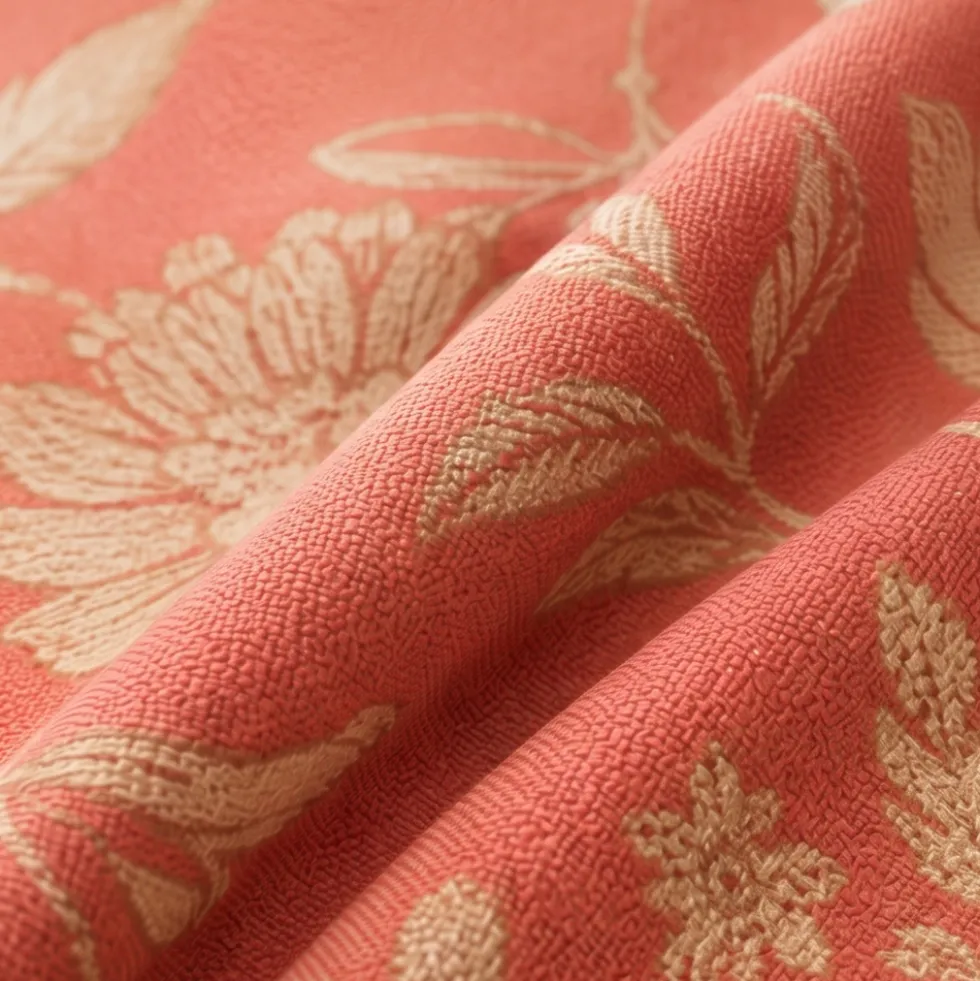 GABEL Telo arredo in cotone FLOR corallo copritutto - 2 misure