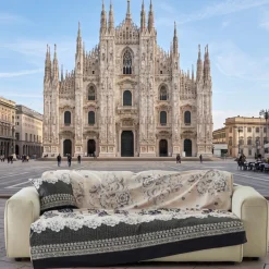 Granfoulard Bassetti Paraggi 20 Nero 180x270 Telo Arredo Elegante