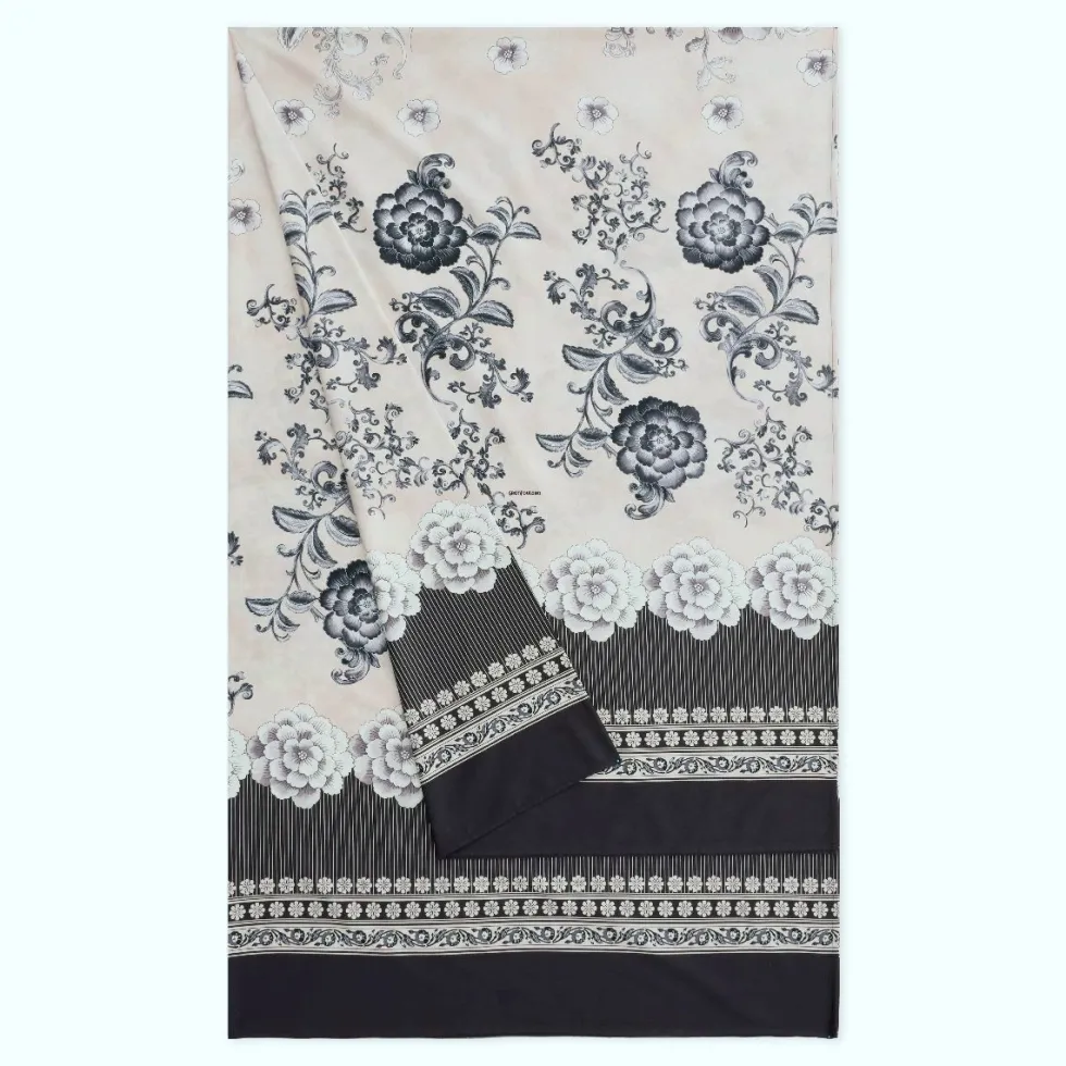 Granfoulard Bassetti Paraggi 20 Nero 270x270 Telo Arredo Grande