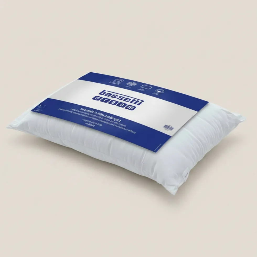 Guanciale cuscino Compatto Alto 850 gr BASSETTI 50x80