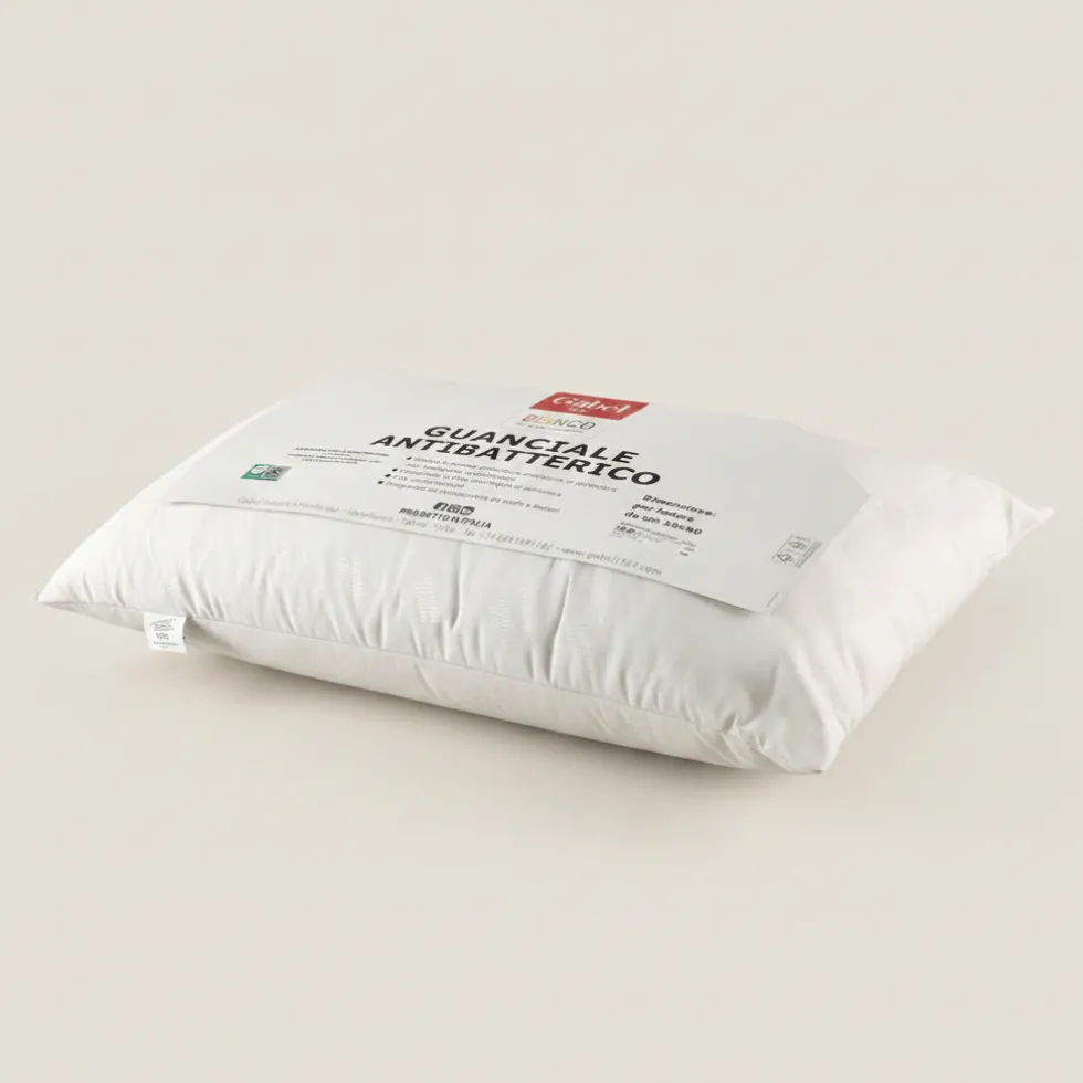 Guanciale in fibra anallergica cuscino antibatterico GABEL 50x80