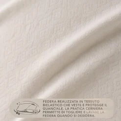 Guanciale in Memory Cuscino Comfort 42x73 cm alto 11 cm