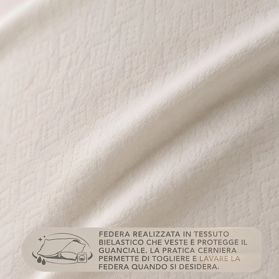 Guanciale in Memory Cuscino Comfort 42x73 cm alto 11 cm